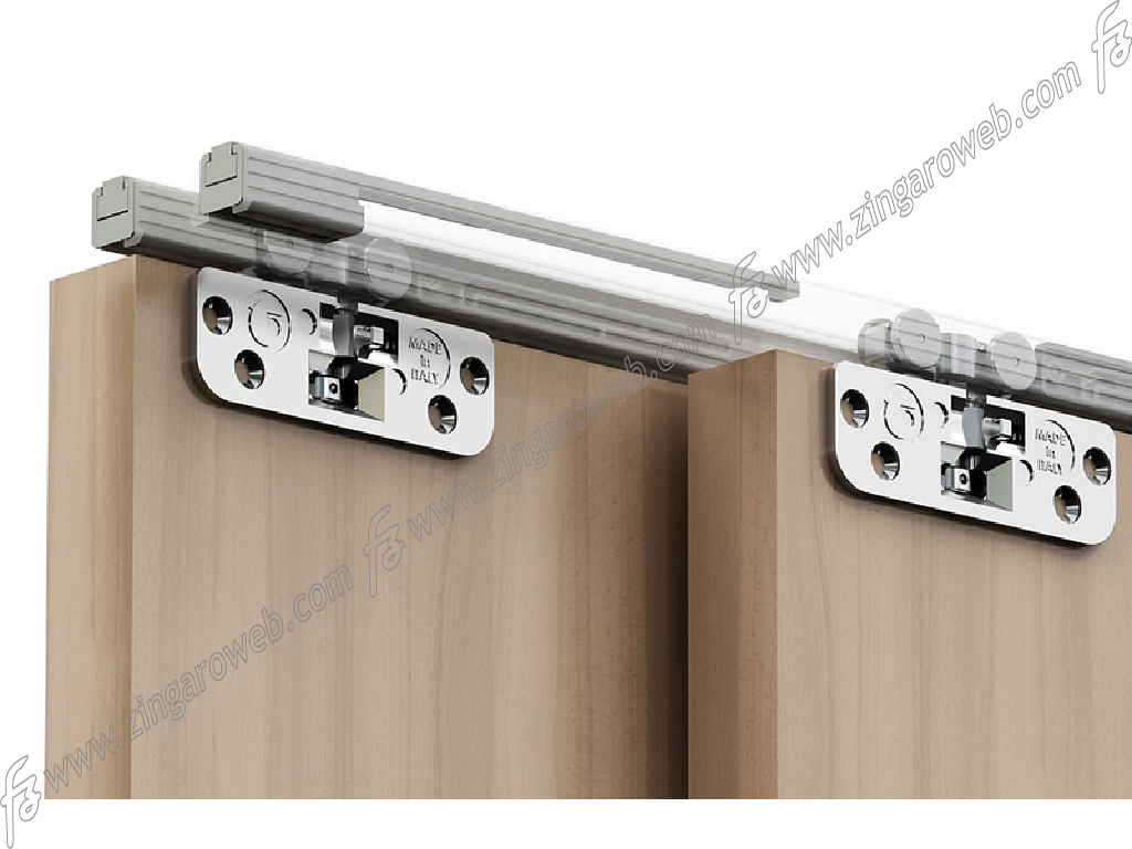 Scorribase Linea Top Anta Completa Ammortizzata Portata kg.30  Terno Scorrevoli - immagine 2